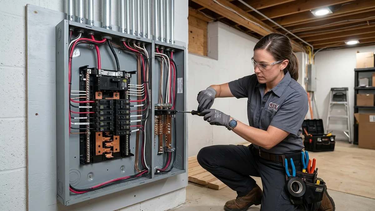Professional 200 amp electrical panel upgrade installation in Independence, MO